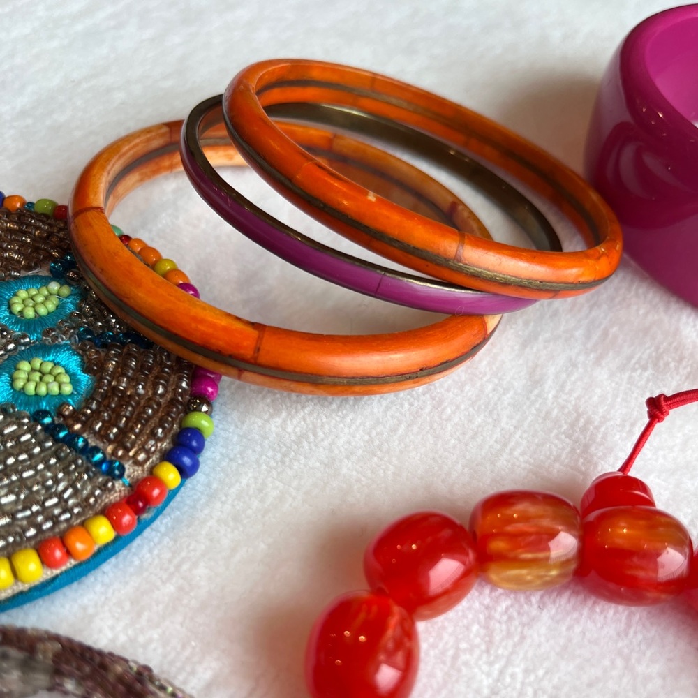 Assortment Of Statement Stackable Bracelets Plus … - image 4